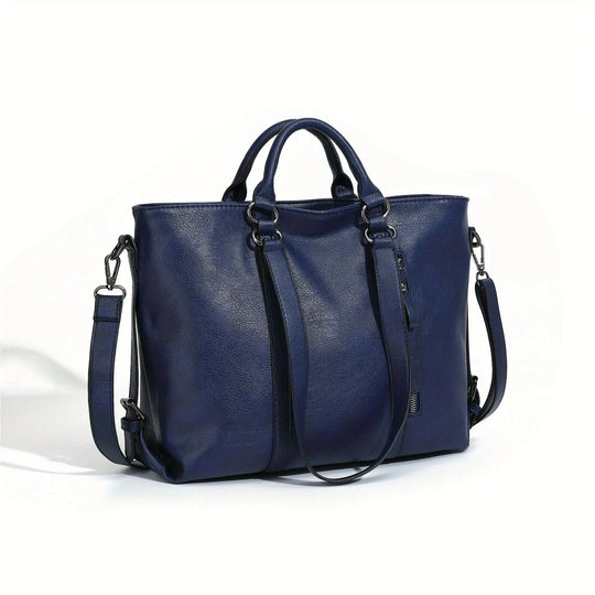 Anita´s klassiske eleganse | Vintage falsk lær tote-veske