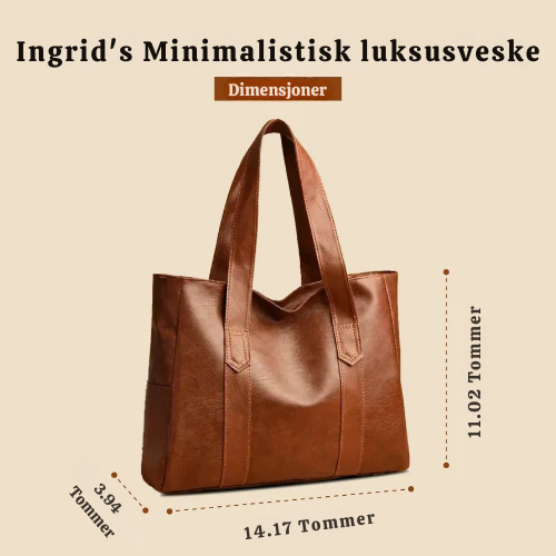 Ingrid's minimalist luksus | Mykt lær skulderveske