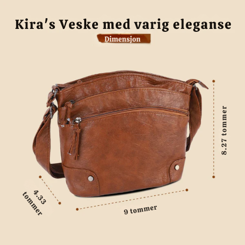 Kira's tidløse eleganse | Skinn skulderveske