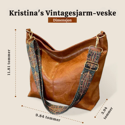 Kristina’s vintage sjarm | Skinn skulderveske