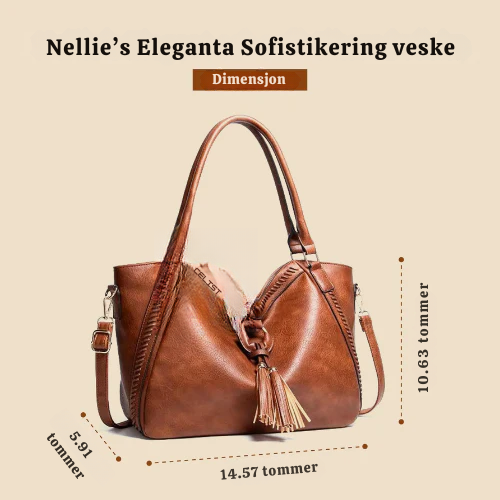 Nellie’s Eleganta Sofistikering | Læder skulderveske