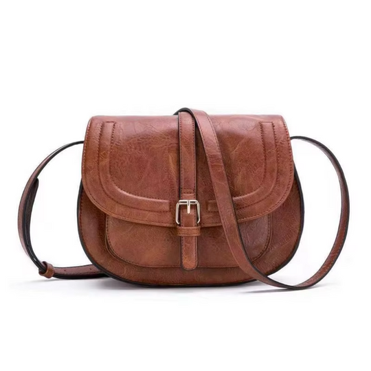 Anna Klassisk Sadelveske Crossbody-veske