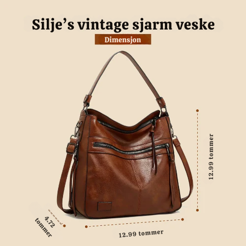 Silje’s vintage sjarm | Læderaxelveske