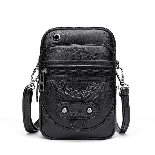 Alva´s Vintage Elegans | Skinn Crossbody Veske
