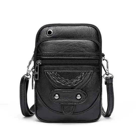 Alva´s Vintage Elegans | Skinn Crossbody Veske